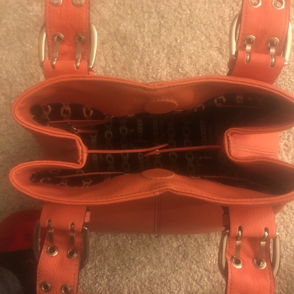 NEW Tignanello Perfect 10 French Tote, Brnt Orange - Picture 7 of 10